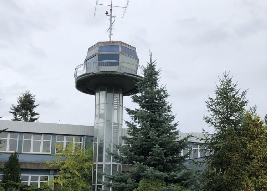 Wieża na lotnisku w Lesznie