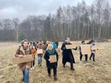 Protestowali przeciwko wycince drzew na Bukowej Górze w Dąbrowie Górniczej. Ludzie płakali. Może stąd zniknąć nawet 800 drzew