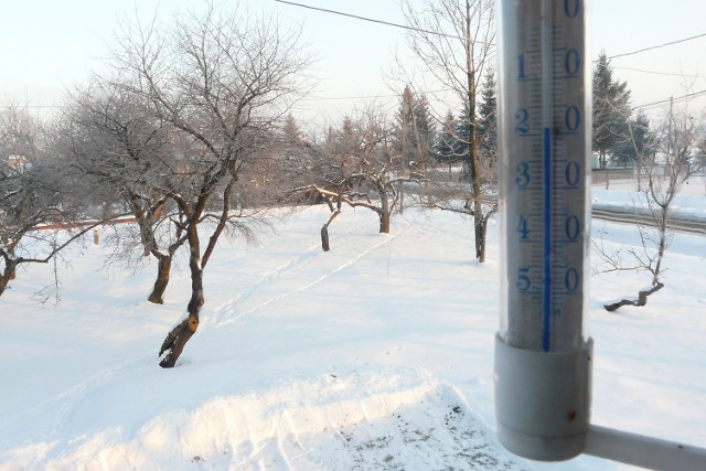 Średnia temperatura w Gorlickiem od kilku dni sięga -20 stopni Celsjusza