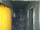 Strażacy gasili pożar w budynku mieszkalnym w Górnych Wymiarach [zdjęcia]
