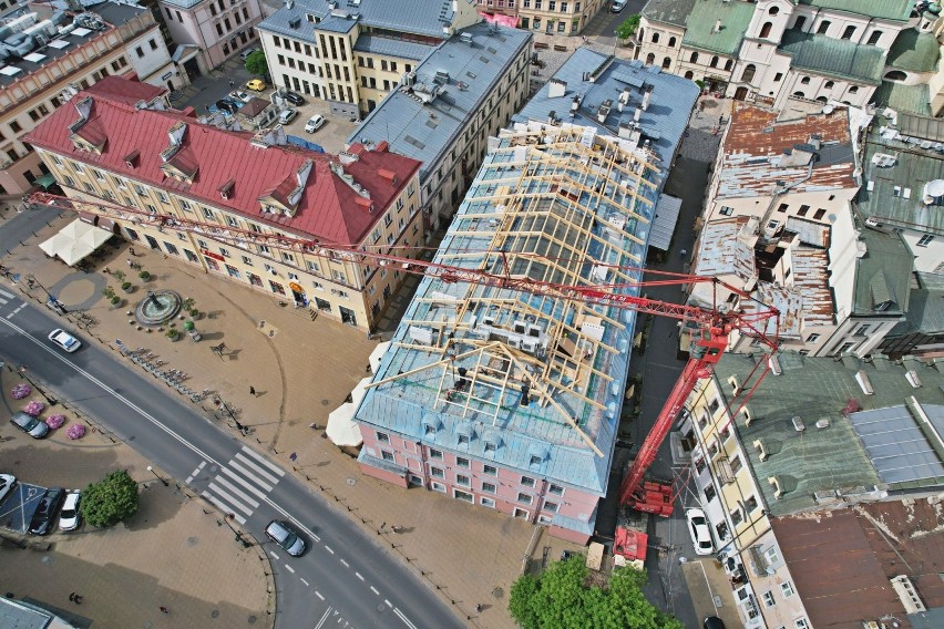 Remont w Pałacu Parysów w Lublinie. Będzie zmiana w wyglądzie budynku. Zobacz zdjęcia z budowy 