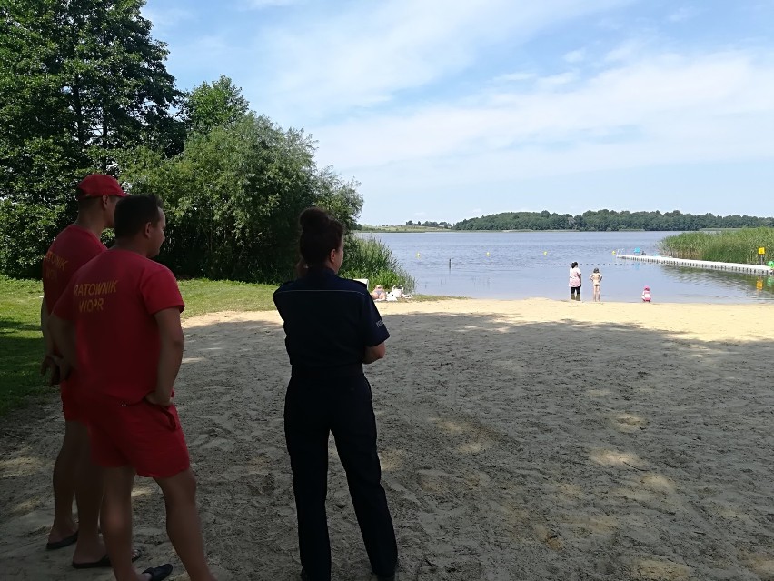 Bezpiecznie nad wodą. Policjanci kontrolują plaże na terenie powiatu kwidzyńskiego