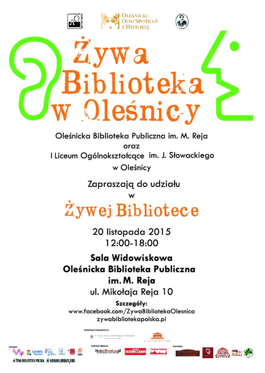 Żywa Biblioteka także w Oleśnicy!