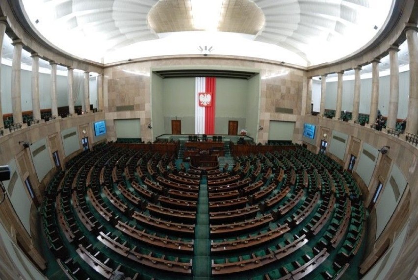 Sala Plenarna. Tu odbywają się posiedzenia Sejmu  fot. M....