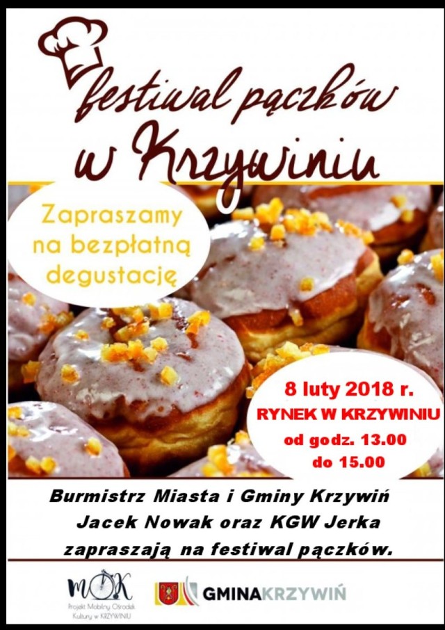 Festiwal Pączków w "Tłusty Czwartek" w Krzywiniu