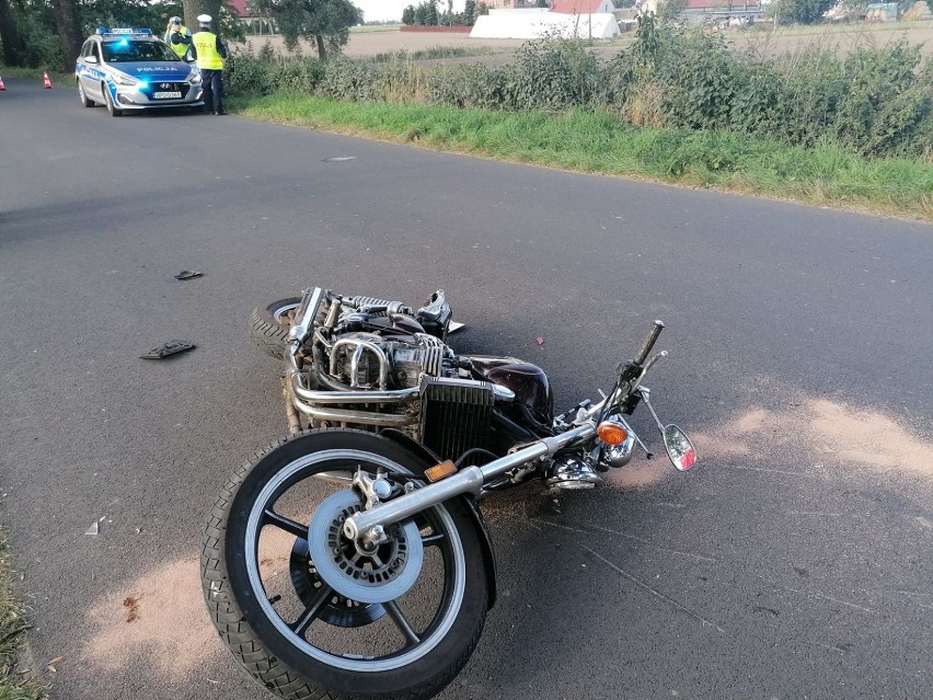 WRZEŚNIA: Śmiertelny wypadek w Chlebowie. Nie żyje 57-letni motocyklista