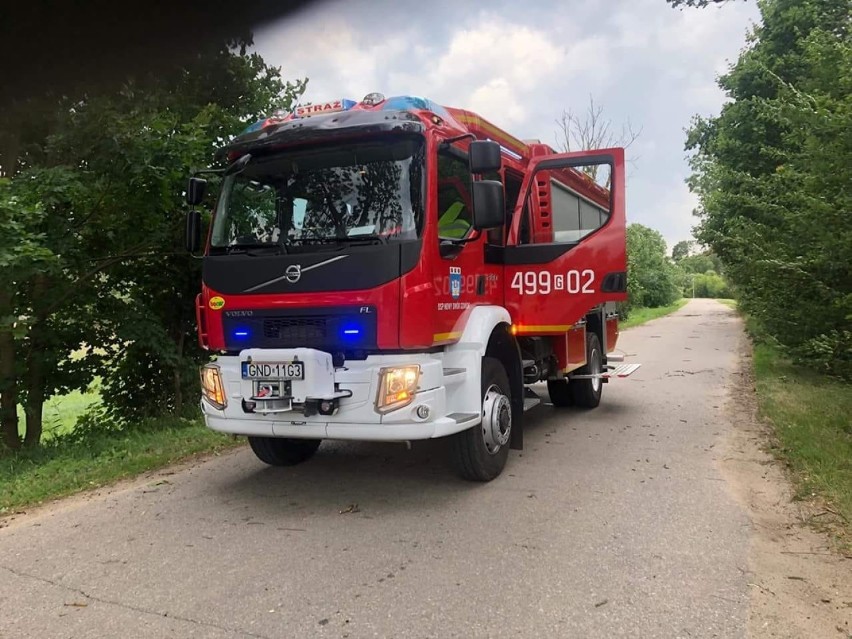 Nowy Dwór Gdański. Zadymienie na trasie nr 7. Awaria ciężarówki