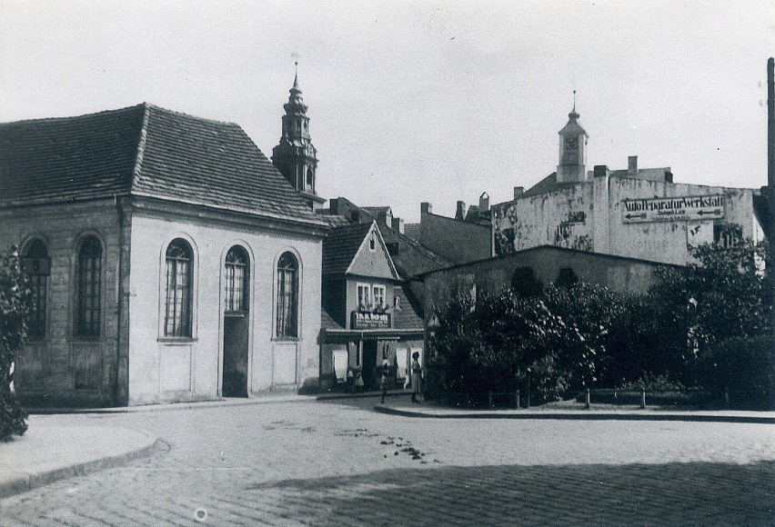 Synagoga spalona przez nazistów w ramach kryształowej nocy.