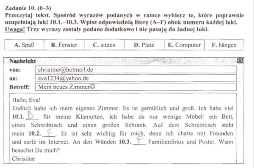 26 kwietnia gimnazjaliści napisali egzamin gimnazjalny z...