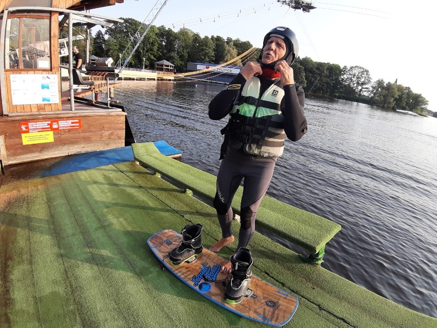 Marek Buchowski na wakeboardzie