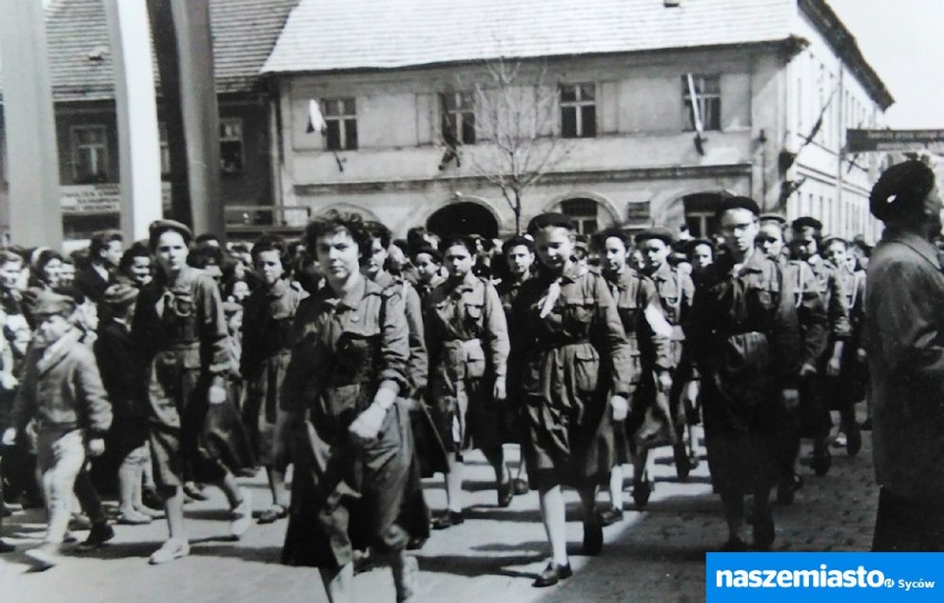 Pochody 1-Majowe w Sycowie na archiwalnych zdjęciach