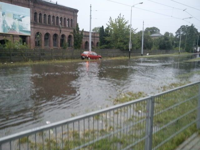 Ulica Kilińskiego po burzy