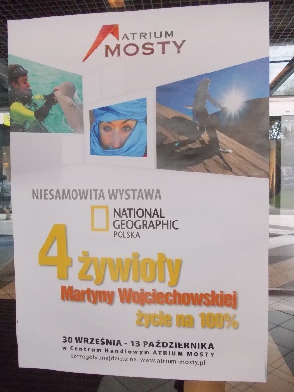 Wystawa zdjeć Martyny Wojciechowskiej w Atrium Mosty