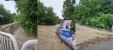 Podmyta droga i zalany ośrodek po burzy, która przeszła nad Lubenią koło Rzeszowa [ZDJĘCIA INTERNAUTÓW]