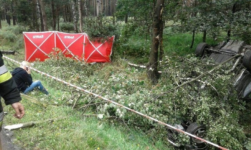 Wypadek na DK1 w Kobiórze