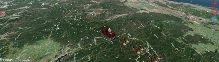 Święty Mikołaj już do Ciebie leci! Możesz zobaczyć go dzięki satelitom wojskowym NORAD-u [NA ŻYWO, ZDJĘCIA]