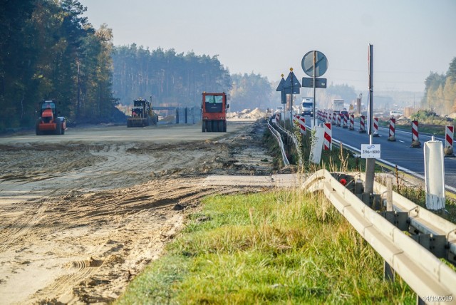 Budowa autostrady A1 Radomsko - granica województw (druga połowa października 2019)