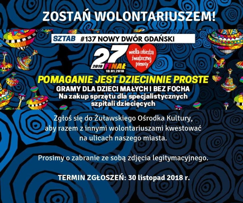 Nowy Dwór Gdański. 27. Finał Wielkiej Orkiestry Świątecznej...