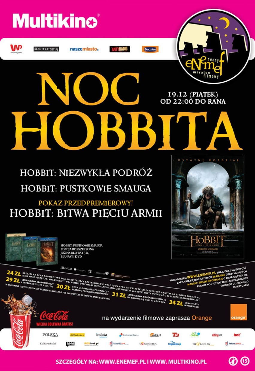 19 grudnia odbędzie się kolejny ENEMEF: Noc Hobbbita....