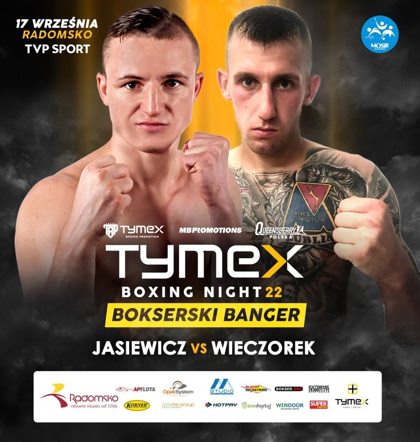 Bokserskie emocje w Radomsku. Tymex Boxing Night 22 „Bokserski Banger” już 17 września