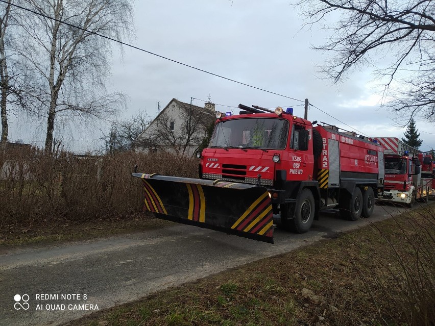 Do dużego pożaru doszło 20 lutego w okolicy Żychlina, gdzie płonęła stodoła