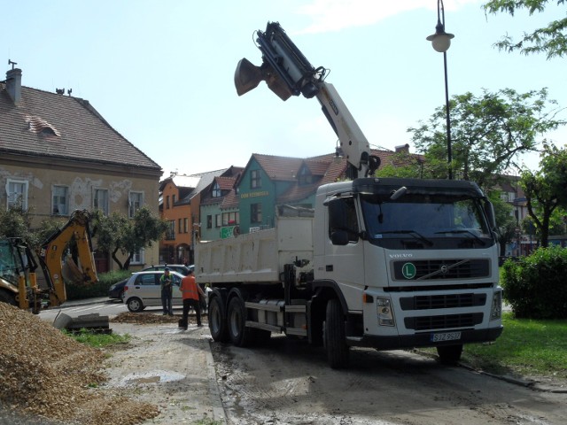 Budowa kanalizacji w Żorach: Blokady w Śródmieściu