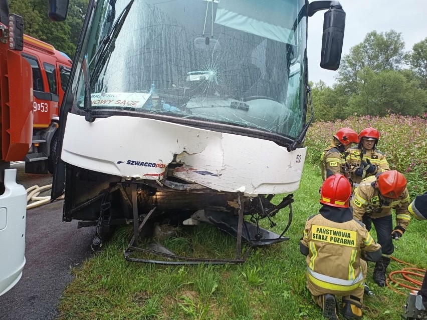 Witowice Górne. Śmiertelny wypadek na DK 75. Dwóch chłopców walczy o życie w szpitalu w Krakowie, prokuratura prowadzi śledztwo[ZDJĘCIA]