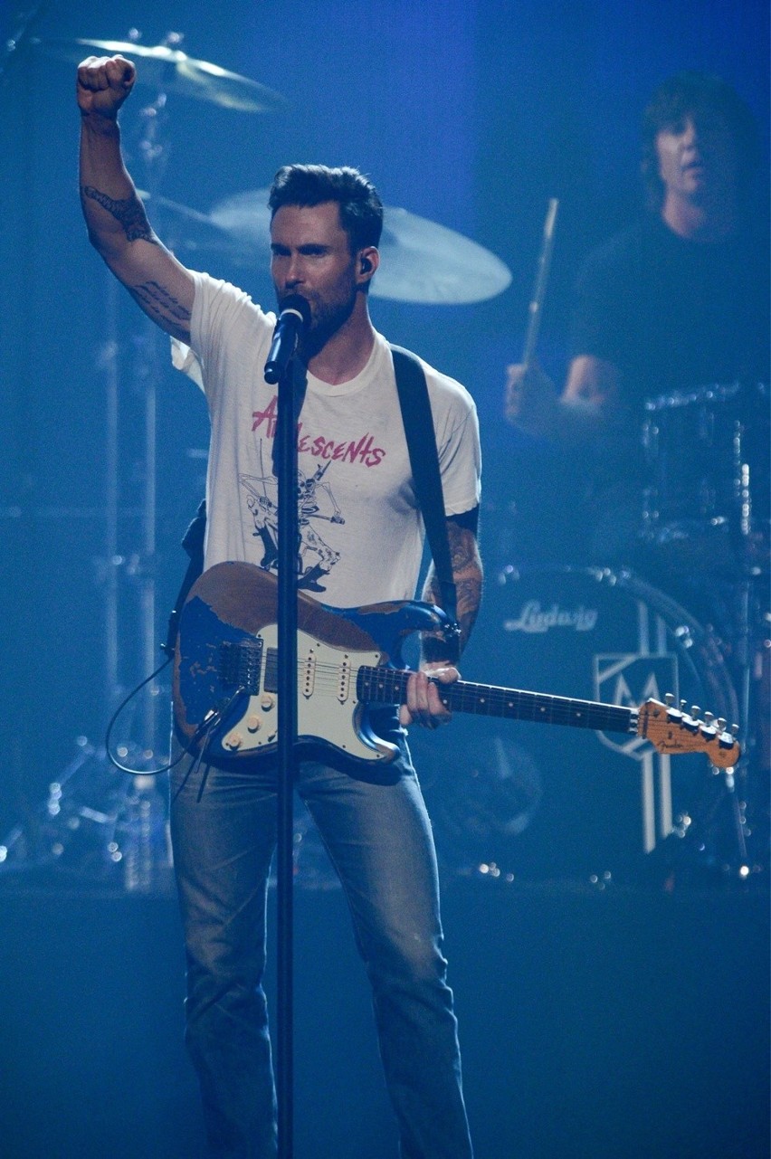 File - in this sept. 21, 2013 file photo, maroon 5 performs...