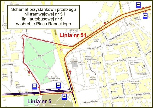 Zmiany w rozkładzie jazdy MZK Toruń. Schemat kursowania autobusów i tramwajów po zmianach