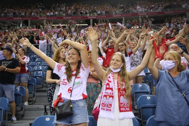 Kibice na meczu Polska - Azerbejdżan