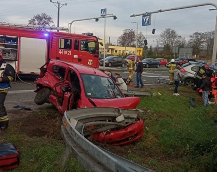 Wypadek w Sławkowie na DK94