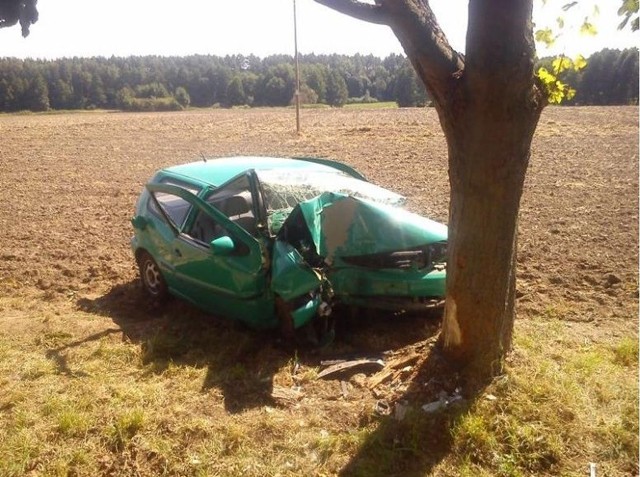 Wypadek na trasie Krajenka - Dolnik