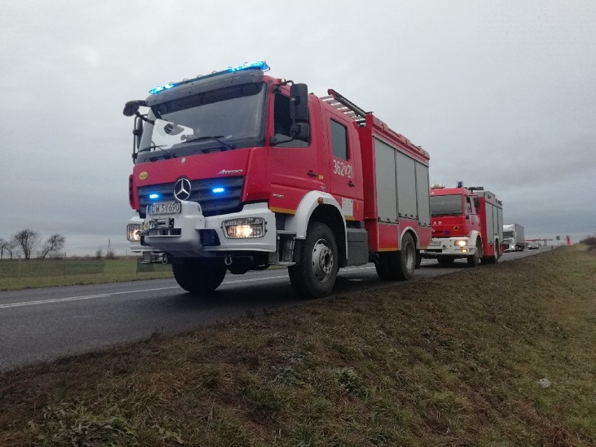 Wypadek pod Wilczycami na trasie Legnica - Złotoryja [ZDJĘCIA]