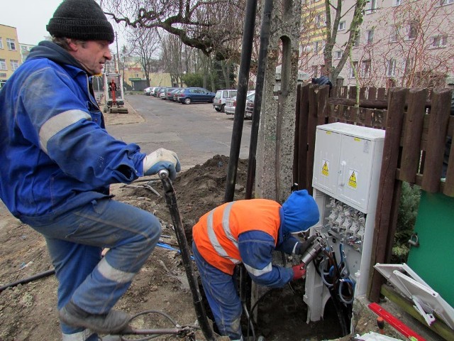 Remont przy ul. Kilińskiego we Wrześni.