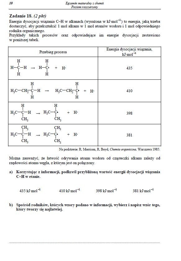 Matura 2013 CHEMIA: ODPOWIEDZI, mamy ARKUSZE [poziom rozszerzony]