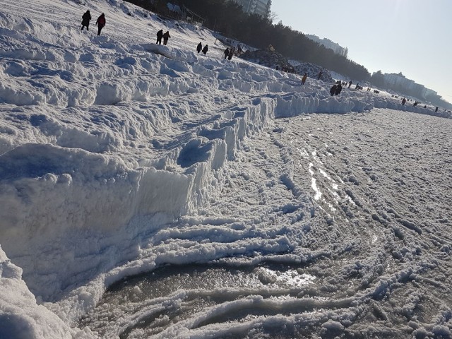 Tak wygląda obecnie plaża w Międzyzdrojach