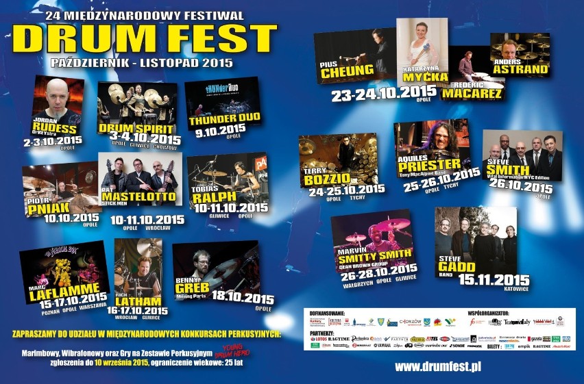 Drum Fest 2015. Znamy gwiazdy festiwalu perkusyjnego [program, wideo]