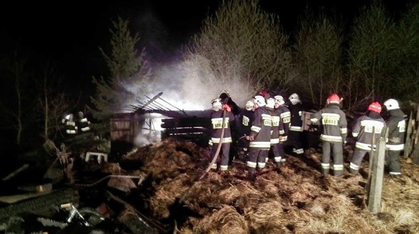 Pożar stodoły w Stanisławiu [ZDJĘCIA]
