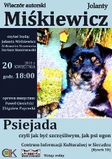 Wieczór autorski Jolanty Miśkiewicz w Centrum Informacji Kulturalnej w Sieradzu - w piątek 20 kwietnia