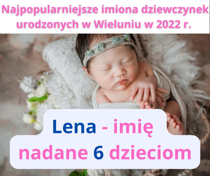 Najpopularniejsze imiona dziewczynek urodzonych w Wieluniu w 2022 roku TOP 20