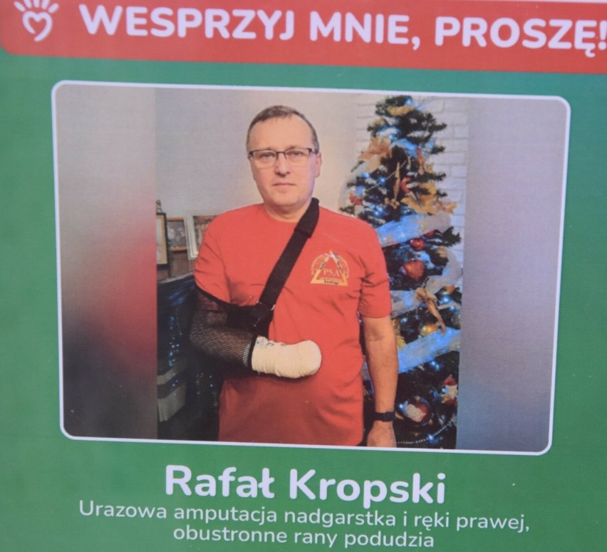 Zdjęcia Rafała Kropskiego z Bielaw, z apelem o pomoc,...