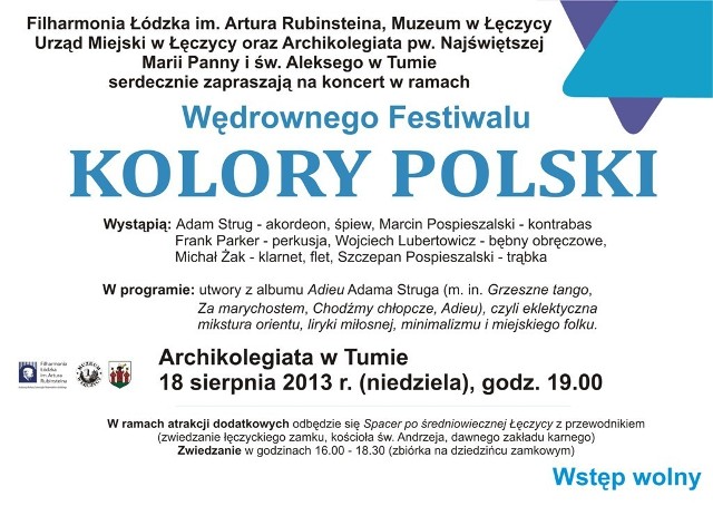 " Kolory Polski" odbędą się w archikolegiacie w Tumie