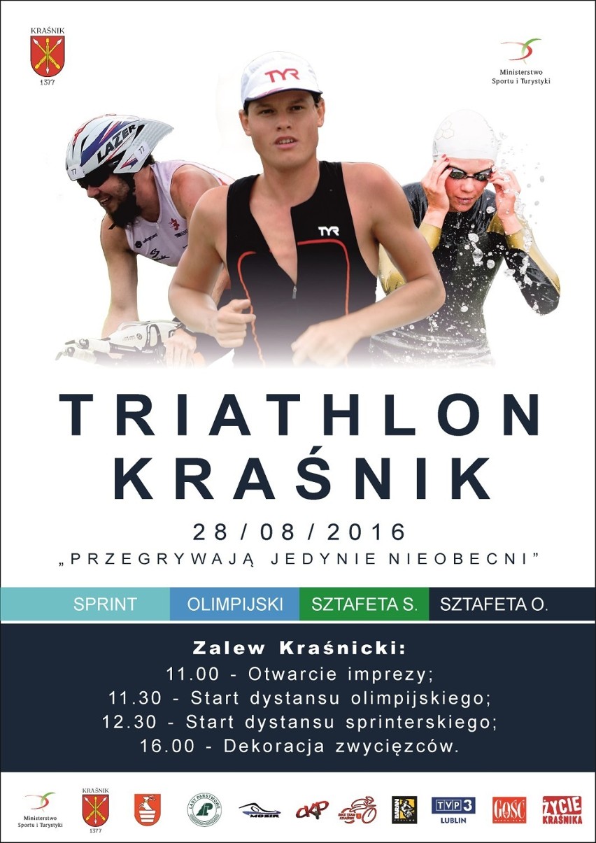 Triathlon w Kraśniku odbędzie się w niedzielę, 28 sierpnia