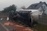 Tragiczny wypadek na DK-74 w Krasowej. Nie żyje kierowca ciężarówki