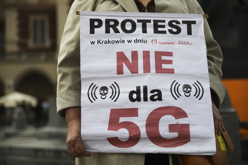 Protest przeciwko 5G