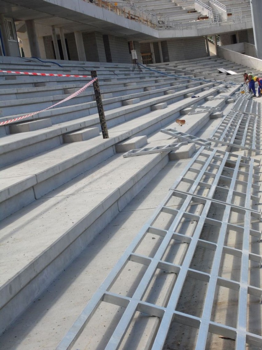 Stadion miejski w Bielsku-Białej. Zobacz zdjęcia z budowy [9.06.2014]