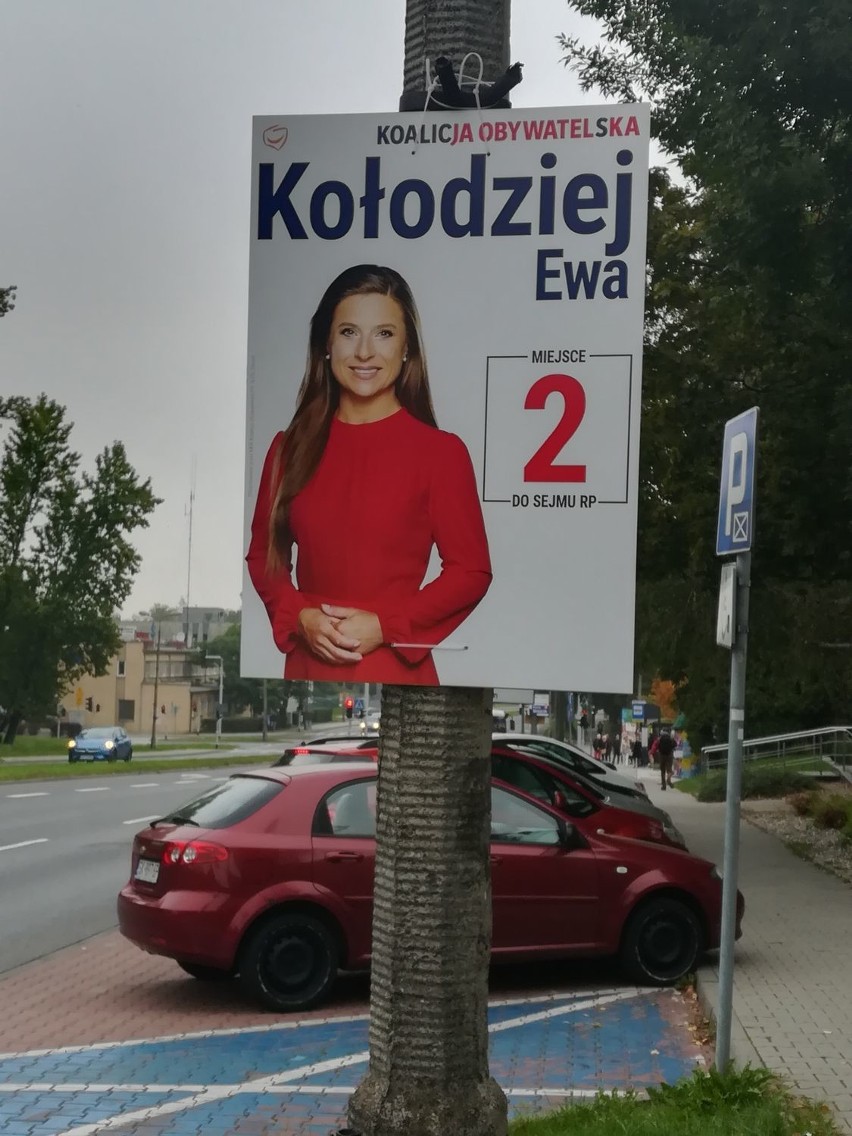 Plakaty wyborcze w Katowicach