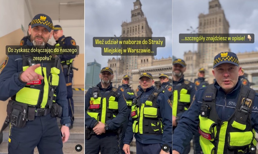 Warszawska straż miejska poszukuje nowych funkcjonariuszy na Instagramie. Czy oryginalna metoda przyniesie skutek?