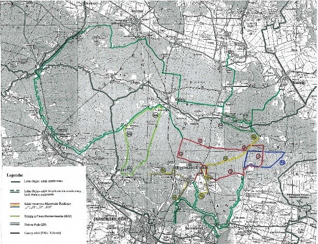 Szlak rowerowy „Leśno Rajza” - mapa