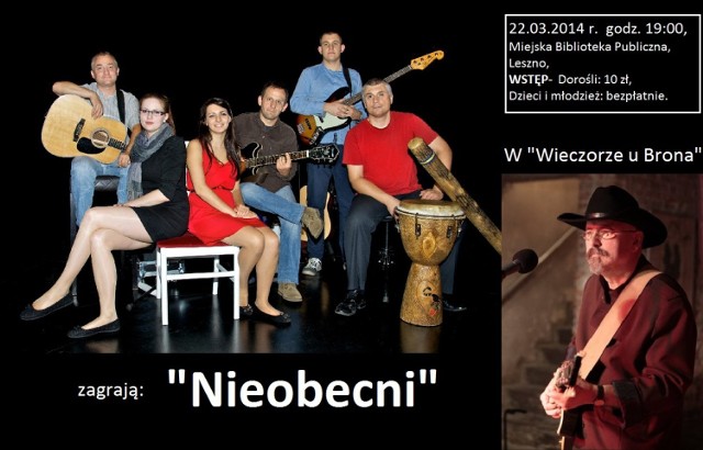 MBP Leszno. Koncert zespołu Nieobecni już 22 marca w Galerii Lochy.